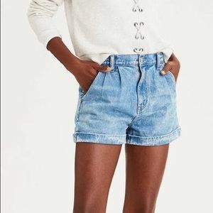 American Eagle high waisted mom denim shirts